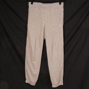 NIKE small Grey Sweatpants With Elastic Bottom Hems and Snap Button Back Pocket